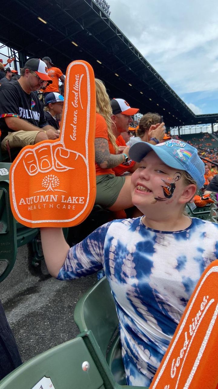 Oriole Park at Camden Yards upper deck bought out by Autumn Lake